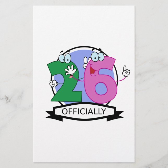 Officieel 26 Verjaardag Logo (Voorkant)