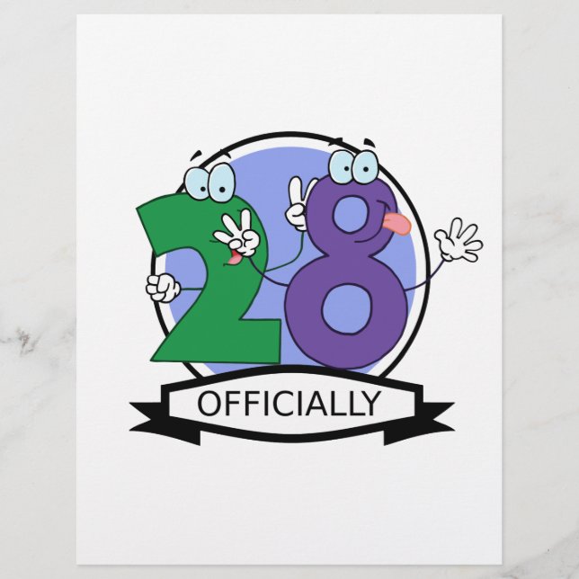 Officieel 28 Verjaardag Logo (Voorkant)