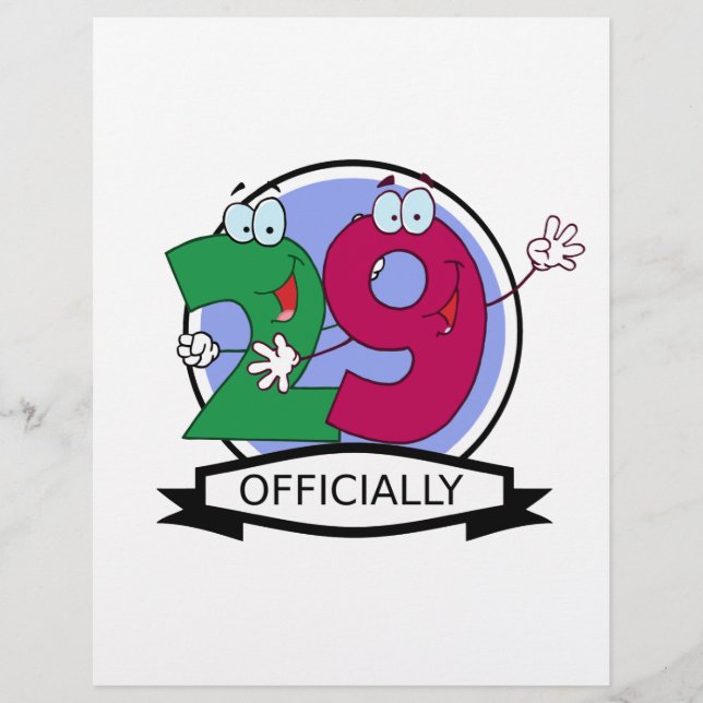 Officieel 29 jaar Logo (Voorkant)