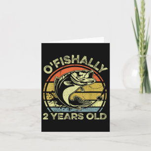 Officieel 2 jaar oud Shirt 2e verjaardag Gevist Kaart