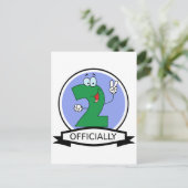 Officieel 2 zondagse banner briefkaart (Staand voorkant)