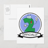 Officieel 2 zondagse banner briefkaart (Voorkant / Achterkant)