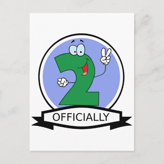 Officieel 2 zondagse banner briefkaart (Voorkant)