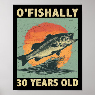Officieel 30 jaar oud 1994 Vissen Visser 30ste Poster