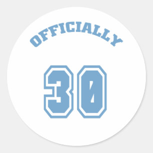 Officieel 30 ronde sticker