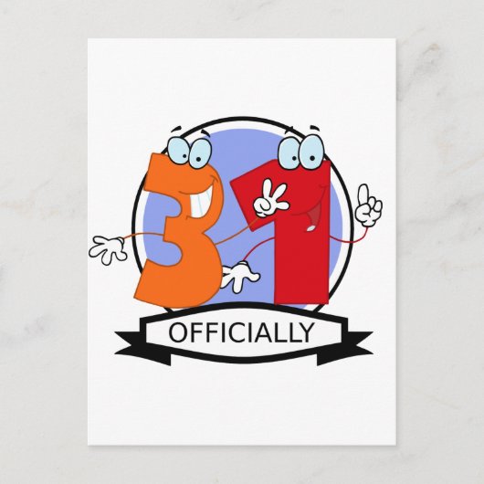 Officieel 31 zondagse banner briefkaart (Voorkant)