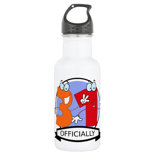 Officieel 31e verjaardag nummer waterfles (Voorkant)