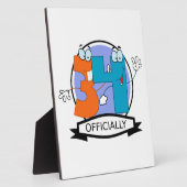 Officieel 34 Verjaardag Logo Fotoplaat (Zijkant)