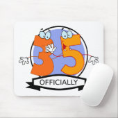 Officieel 35 Verjaardag Logo Muismat (Met muis)