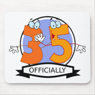 Officieel 35 Verjaardag Logo Muismat