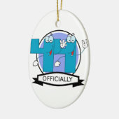 Officieel 44-jarig Logo Keramisch Ornament (Links)