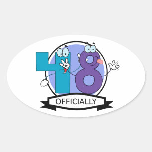 Officieel 48 zondagse banner ovale sticker