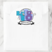 Officieel 48 zondagse banner ovale sticker (Tas)