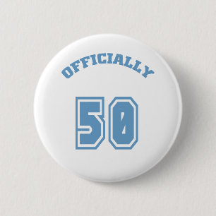 Officieel 50 ronde button 5,7 cm