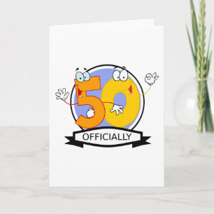 Officieel 50 Verjaardag Logo Kaart