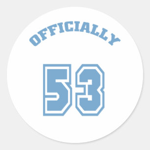 Officieel 53 ronde sticker