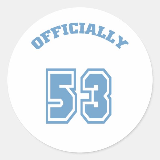 Officieel 53 ronde sticker (Voorkant)