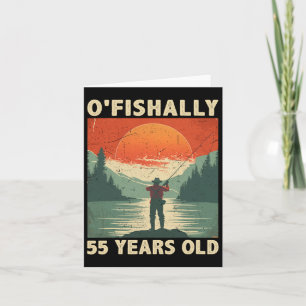 Officieel 55 jaar oud 1969 Gevist Visser 55e Kaart