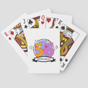 Officieel 56 zondagse banner speelkaarten