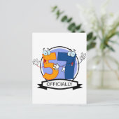 Officieel 57 Verjaardag Logo Briefkaart (Staand voorkant)