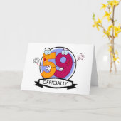 Officieel 59 Verjaardag Logo Kaart (Gele Bloem)