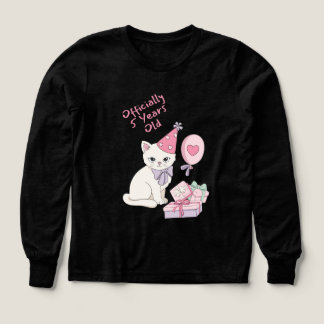 Officieel 5 jaar oud Mooie Katten Meisjes Verjaard