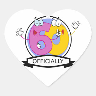 Officieel 60 zondagse banner hart sticker