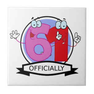 Officieel 61 zondagse banner tegeltje