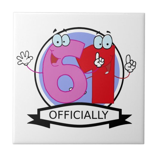 Officieel 61 zondagse banner tegeltje (Voorkant)