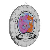 Officieel 63 jaarbanner dartbord (Voorkant Links)