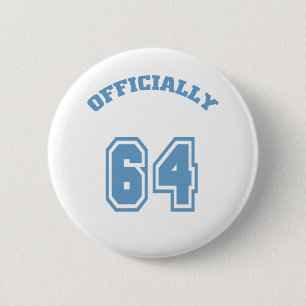 Officieel 64 ronde button 5,7 cm