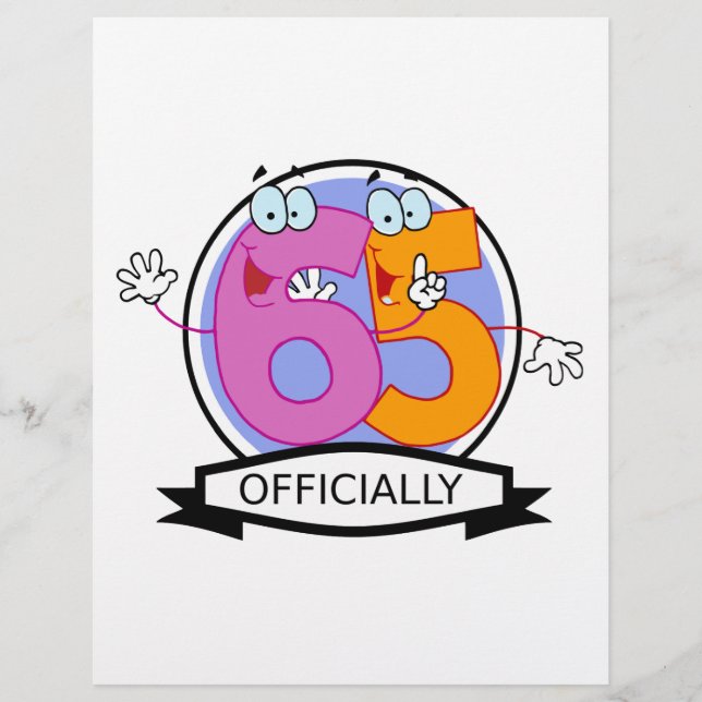 Officieel 65 Verjaardag Logo (Voorkant)