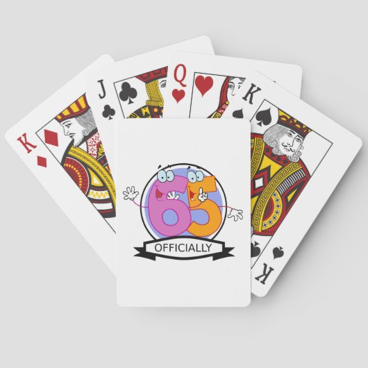 Officieel 65 zondagse banner speelkaarten (Achterkant)