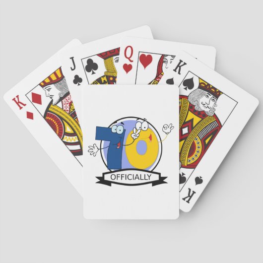 Officieel 70 Verjaardag Logo Pokerkaarten (Achterkant)