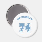 Officieel 74 magneet (Voorkant / Achterkant)
