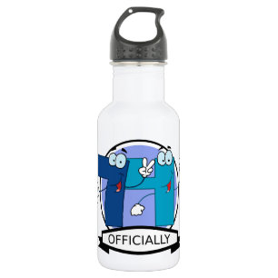 Officieel 74 zondagse banner waterfles