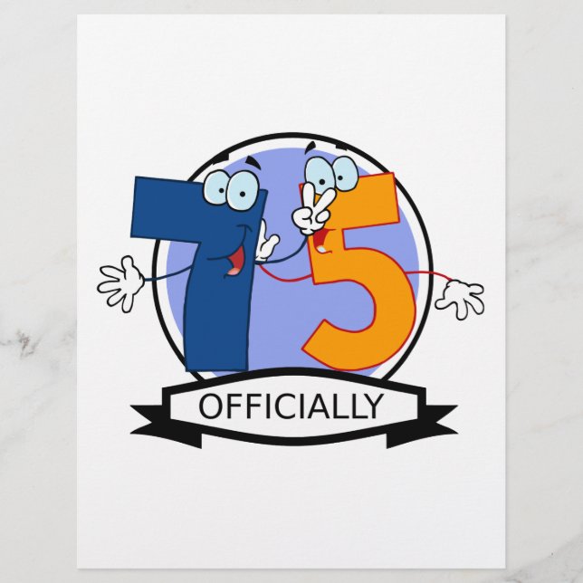 Officieel 75 Verjaardag Logo (Voorkant)