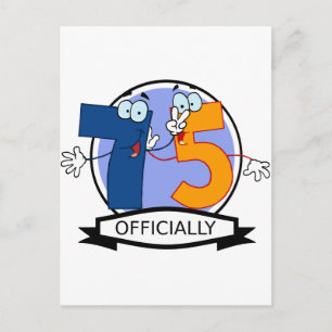 Officieel 75 zondagse banner briefkaart