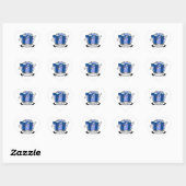 Officieel 77 zondagse banner hart sticker (Vel)
