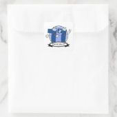 Officieel 77 zondagse banner vierkante sticker (Tas)