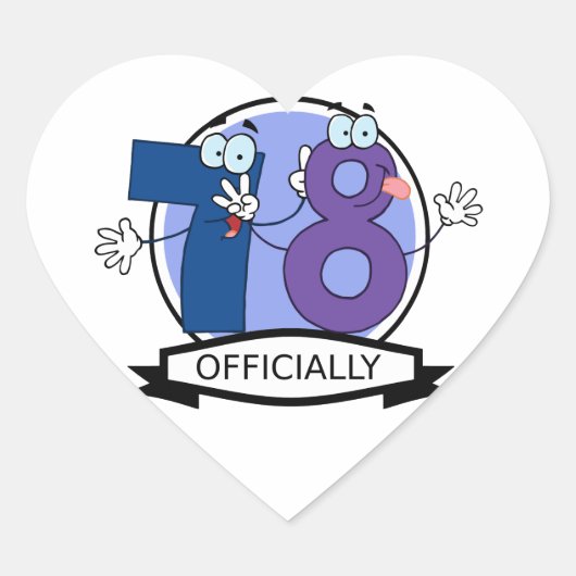 Officieel 78 zondagse banner hart sticker (Voorkant)