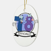 Officieel 78 zondagse banner keramisch ornament (Links)