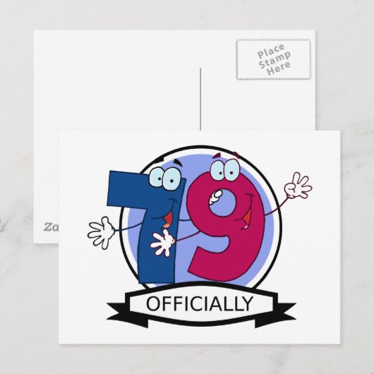 Officieel 79 zondagse banner briefkaart (Voorkant / Achterkant)