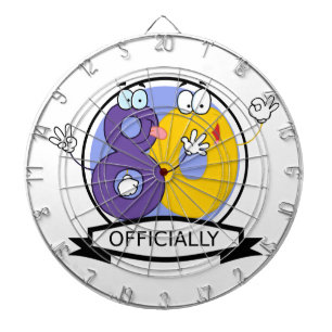 Officieel 80-jarige banner dartbord