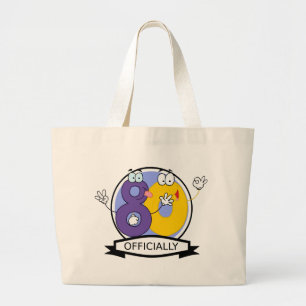 Officieel 80-jarige banner grote tote bag