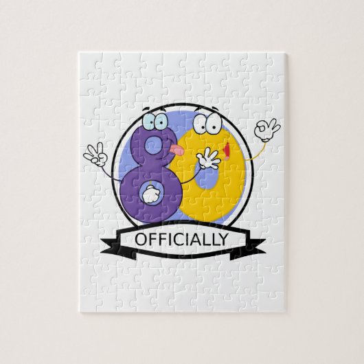 Officieel 80-jarige banner legpuzzel (Verticaal)