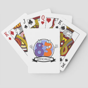 Officieel 83-jarige banner. speelkaarten