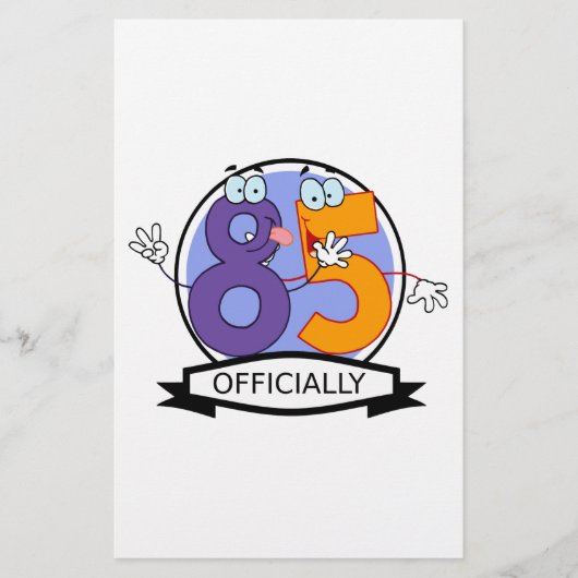 Officieel 85-jarige banner briefpapier (Voorkant)