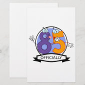 Officieel 85-jarige banner briefpapier (Voorkant / Achterkant)
