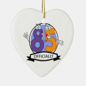 Officieel 85-jarige banner keramisch ornament (Rechts)